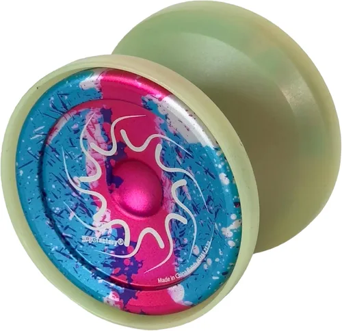 Vista 3 de Nine Dragons YoYo (Aqua Orange Fade con tapas transparentes)