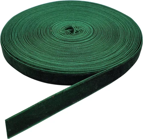 Vista 14 de Carrete de cinta de terciopelo blanco de 15 yardas, para bodas, envoltura de regalos, lazos para el pelo, decoración del hogar (1/4 pulgadas, blanco)