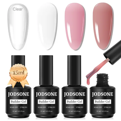 Vista 14 de JODSONE 4 botellas de 15 ml de deshidratador de uñas, primer de uñas, capa base, capa superior, larga duración y fácil de aplicar, botella grande