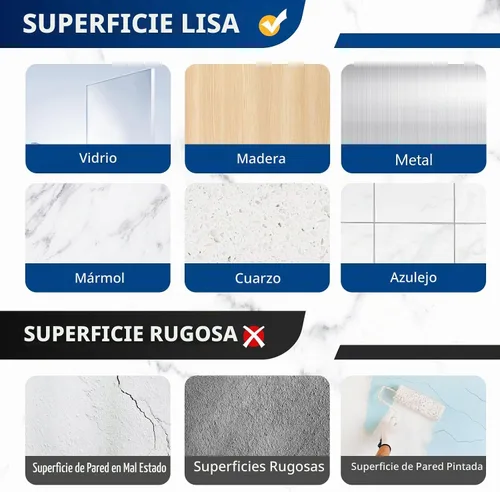 Vista 7 de Ganchos de repuesto adhesivos para regadera, tiras adhesivas resistentes Transparente-14Pack