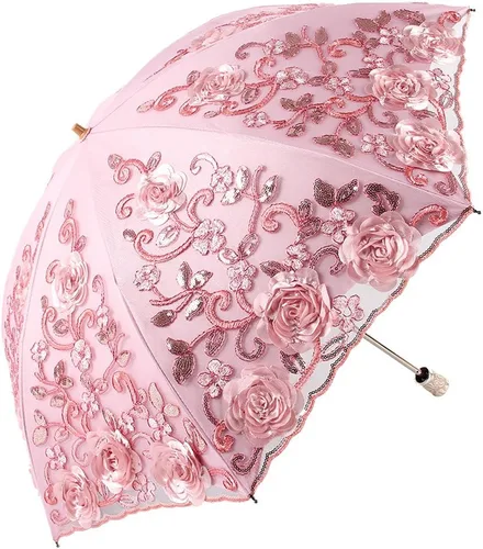 Vista 92 de Honeystore - Parasoles de encaje de flores para fiesta de boda, paraguas nupcial de encaje