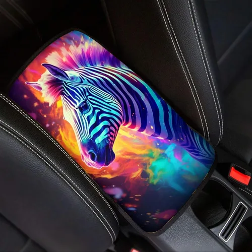 Vista 15 de Funda para reposabrazos de automóvil, ajuste universal para la mayoría de automóviles, SUV, camiones, sedán, patrón fresco, plegable, cómoda, Oso