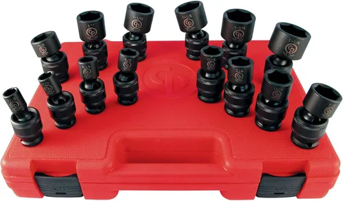 Vista 10 de Chicago Pneumatic SS814D - Unidad cuadrada de 1 pulgada, métrica profunda, 6 puntos, juego de llaves de impacto (4 piezas)