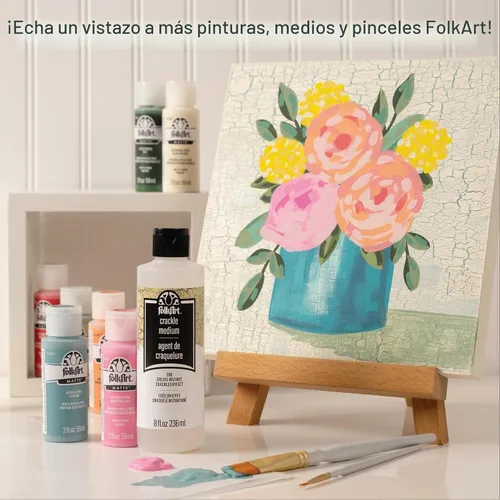 Vista 8 de FolkArt Medium (8 onzas), 696 Crackle