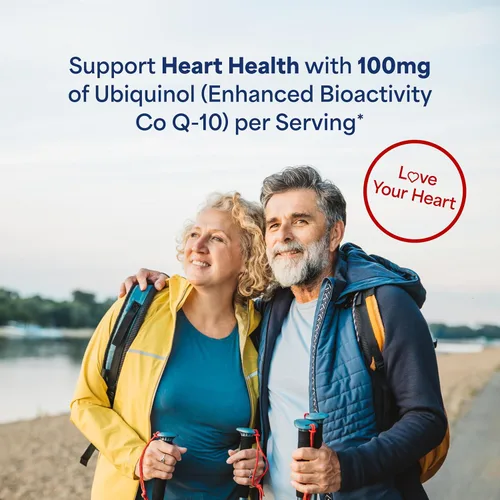 Vista 4 de Puritan's Pride Next Gen Ubiquinol Coenzima CoQ10 100 mg, suplemento dietético para la salud cardíaca, presión arterial, salud oral de las encías