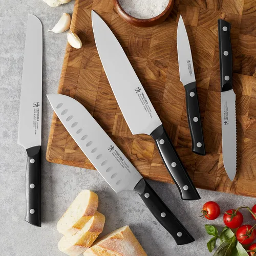 Vista 5 de HENCKELS Dynamic Razor-Sharp - Juego de cuchillos de cocina de 5 piezas, diseño alemán informado por más de 100 años de maestría Acero inoxidable