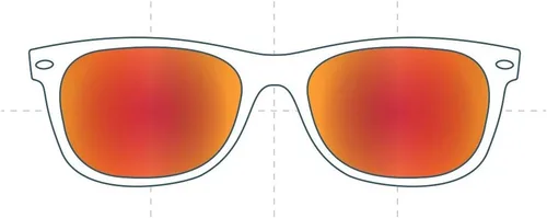 Vista 2 de Lentes de sol de repuesto compatibles con marcos Hawkers El Ganso TRSEL02 de 2.126 in