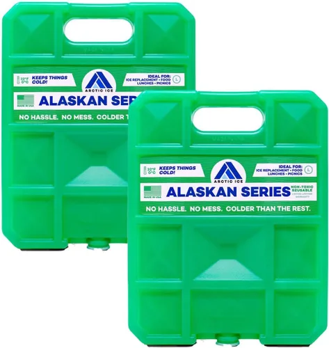 Vista 14 de Arctic Ice Bolsa de hielo reutilizable de larga duración de la serie Alaskan, se congela a 32 ° Fahrenheit, mantiene los alimentos y bebidas frescos