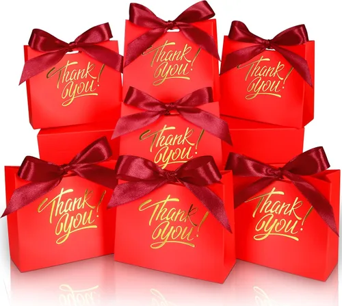 Vista 10 de Paquete de 60 bolsas pequeñas de regalo de agradecimiento, bolsas Marrón