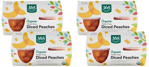 Vista 5 de 365 by Whole Foods Market, Melocotones orgánicos en cubitos, 16 onzas