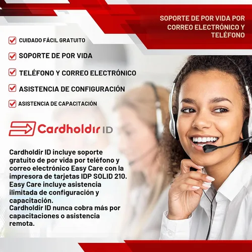 Vista 5 de Easy Badges Solid 210 Impresora de tarjetas de identificación con software para principiantes y todo lo necesario para diseñar e imprimir 200