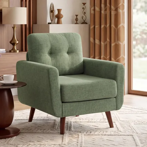 Vista 52 de Tbfit Sofá en Forma de L, Sofás Seccionales Modernos de Mediados de Siglo de 80" de Ancho, Sofás de 3 Plazas con Chaise Lounge Amplio, Sofá Beige