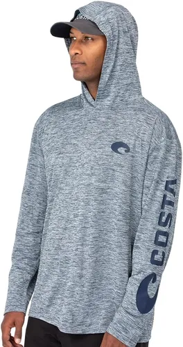 Vista 2 de Costa Del Mar - Camisa técnica con capucha de manga larga