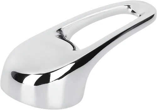 Vista 3 de Reemplazo de manija de grifo de una sola palanca de 1.378 in para baño cocina aleación de zinc acabado cromado 1.4 pulgadas