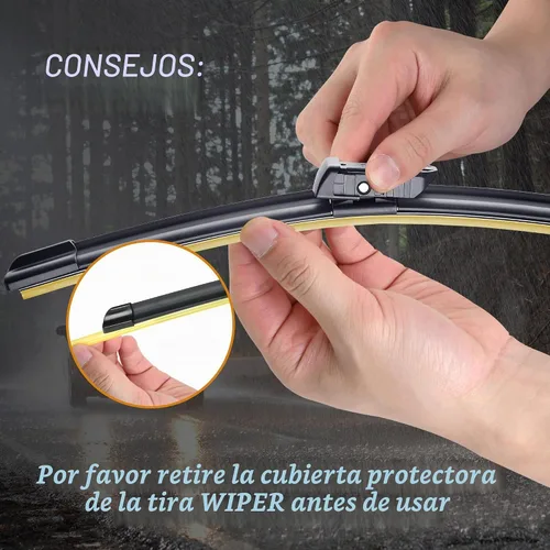 Vista 8 de Limpiaparabrisas de repuesto de 22 pulgadas + 22 pulgadas para Chevy Silverado/GMC Sierra 2014 2015 2016 2017 2018 (juego de 2) limpiaparabrisas