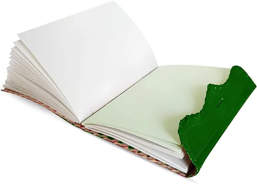 Vista 3 de jaald Diario de cuero de 10 pulgadas con candado, cuaderno en blanco hecho a mano, bloc de notas para hombres y mujeres, papel sin forro, el mejor