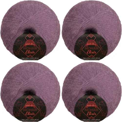 Vista 70 de JubileeYarn Mohair Elixir Yarn - 50g/Skein Baby Wool Blend - Cosmopolitan - 1 Skein