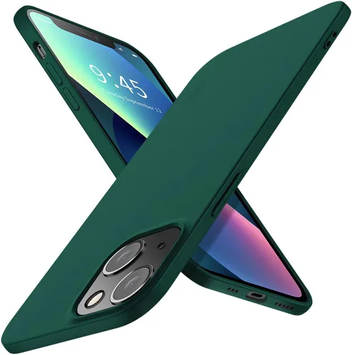 Vista 9 de X-level Funda compatible con iPhone 13 mini, ultrafina [serie Guardian], revestimiento suave de TPU mate, cubierta trasera ligera para iPhone 13