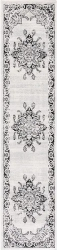 Vista 3 de SAFAVIEH Tulum Collection - Alfombra para pasillo, 2 x 9 pies, diseño de medallón, no desprende pelusa y fácil de limpiar, ideal para sala de estar