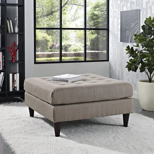 Vista 10 de Modway EEI-1547-DOR Empress Mid-Century - Sofá biplaza tapizado de tela en gris