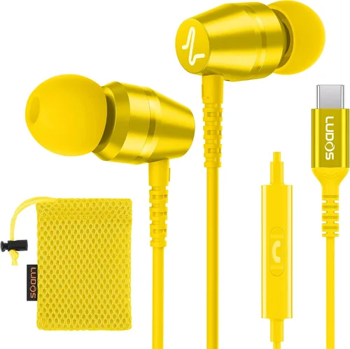 Vista 34 de LUDOS OMNITONE Auriculares con cable in-ear, 5 años de garantía, auriculares con micrófono, conector de 3.5 mm, auriculares con cable