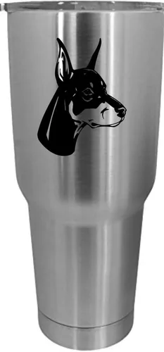 Vista 485 de Cairn Terrier - Vaso grabado con temática de perro, 30 onzas