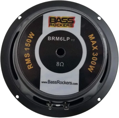 Vista 3 de Bass Rockers Altavoz para automóvil de rango medio de alto rendimiento de 6.5 "y 300 W - BRM6LPv2