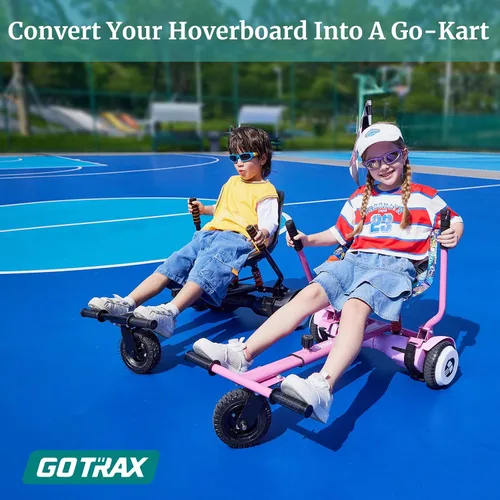 Vista 2 de Accesorio de kart Hoverfly Gotrax para aeropatines de 6.5"-10" - Marco ajustable y control de manillar Kart Seat Accessory, Multi-Fit, Adjustable