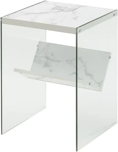 Vista 7 de Mesa auxiliar Soho, de Convenience Concepts, Madera, Gris(Weathered Gray)