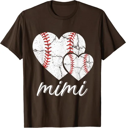 Vista 8 de Camiseta de béisbol Mimi para el Día de la Madre, Negro, S