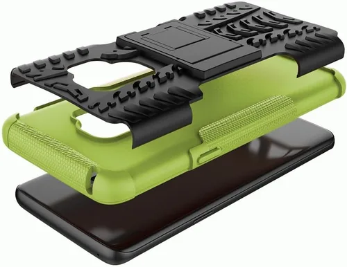 Vista 4 de Asuwish Funda de teléfono para Samsung Galaxy S9 con protector de pantalla de vidrio templado y soporte delgado, híbrida, resistente, funda