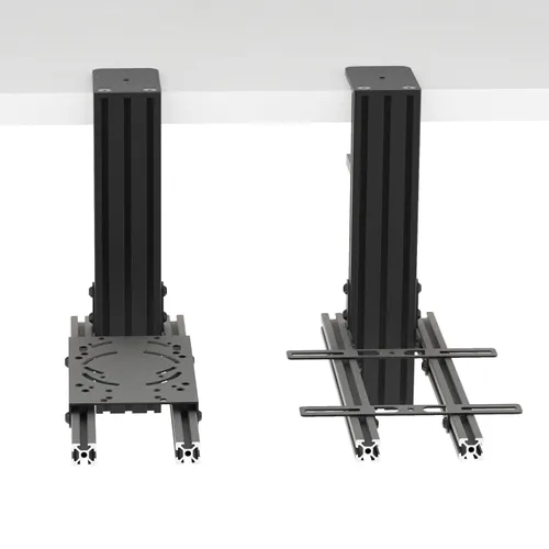 Vista 5 de Hikig 2 Set The Desk Mount for The Flight Sim Game Joystick Throttle and Hotas Systems Compatible with Logitech X56 X52 X52 Pro Thrustmaster