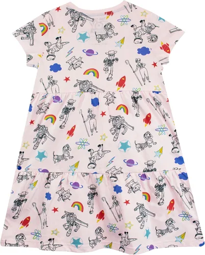Vista 5 de Disney Vestido de Toy Story para niñas Buzz Lightyear Woody Rex Slinky y Bo Peep