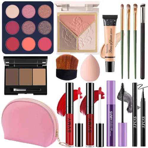 Vista 11 de Set de maquillaje para mujeres, kit de maquillaje para principiantes y profesionales, juego de maquillaje para adolescentes y adultos, regalo
