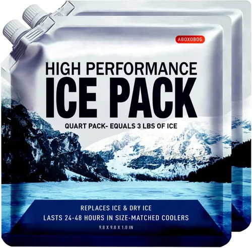 Vista 12 de Bolsas de hielo reutilizables para enfriadores, paquetes de congelador de gel de larga duración para bolsas más frías, lonchera, bolsa enfriadora