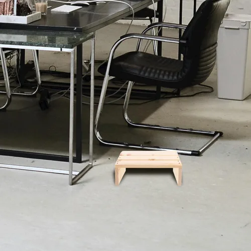Vista 8 de Taburete de pie para debajo del escritorio, reposapiés para debajo del escritorio, reposapiés de oficina, reposapiés, cojín de descanso para pies