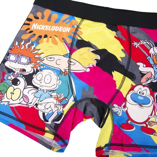 Vista 4 de Nickelodeon Rugrats - Juego de calcetines tipo bóxer - Conjunto combinado de calcetines y ropa interior para hombre, Rugrats, Hey arnold, Ren &