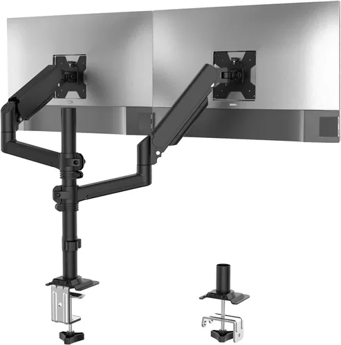 Vista 17 de WALI - Soporte de escritorio para monitor dual para pantallas de 17-32 pulgadas, brazos de monitor dual para 2 monitores, soporta hasta 19.8 lbs