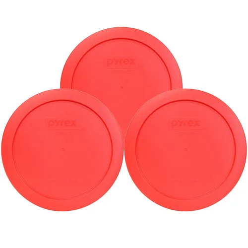 Vista 28 de Pyrex 7201-PC (4 tazas) Berry Pink - Tapa de almacenamiento para cuencos de vidrio, fabricada en Estados Unidos