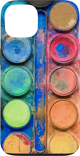 Vista 7 de Caja de paleta de pintura de acuarela - Funda de regalo divertida para artista/pintor/arte para iPhone 17