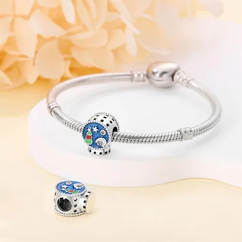Vista 3 de CYCUFF Abalorios de plata de ley 925 adecuados para collares de dijes, pulseras, abalorios, joyería de regalo para mujer