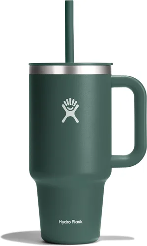 Vista 3 de Hydro Flask All Around - Vaso de viaje de 32 onzas, color morado degradado (Bayberry Ombre)