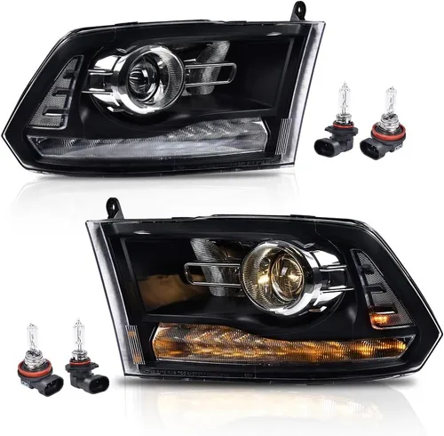 Vista 12 de PIT66 Conjunto de faros delanteros LED, compatible con Dodge Ram 1500 2500 3500 2013 2014 2015 2016 2017 2018, lente transparente, carcasa negra