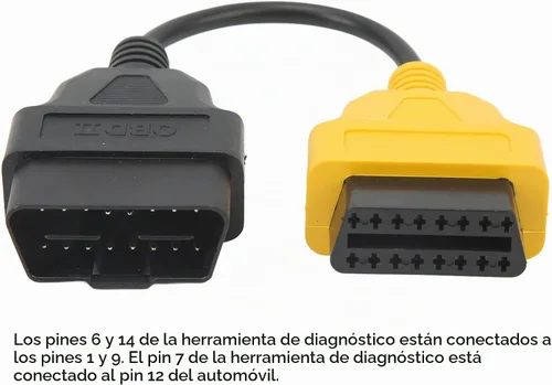 Vista 4 de Qinlorgo Cable OBD2, instalación fácil de la prueba de diagnóstico del cable de extensión del ABS OBD2 para el escáner auto del ECU