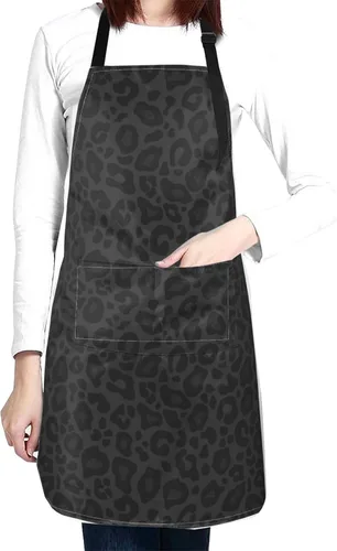 Vista 13 de Perinsto Waterproof Apron With 2 Pockets Kitchen Chef Aprons Bibs For Cooking Baking Painting Gardening Grooming