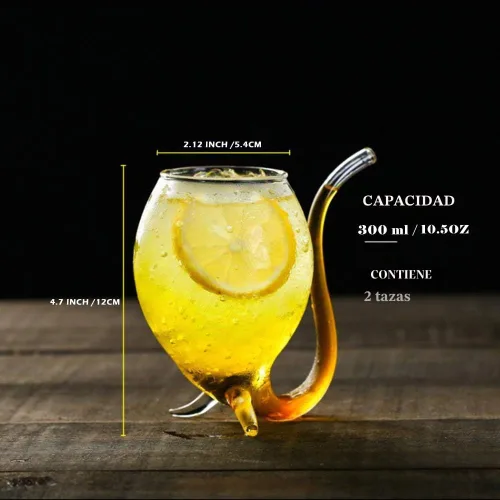 Vista 6 de Vasos de copa de vino de vampiro con popote integrado, creativos y divertidos, vasos de cóctel para jugo, vino (10 onzas), paquete de 2