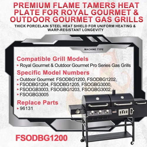 Vista 8 de Placa de calor para parrilla de gas gourmet real y exterior seleccionada
