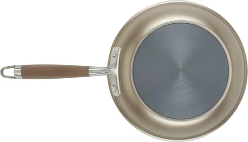 Vista 12 de Anolon Advanced Home - Juego de ollas y sartenes antiadherentes anodizados duros, 9 piezas, color bronce Fácil liberación de alimentos