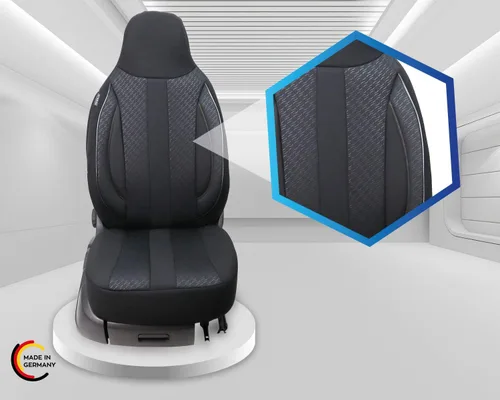 Vista 9 de BREMER SITZBEZÜGE Seat Covers for Mercedes GLA X156 MD504 MD504 - Black