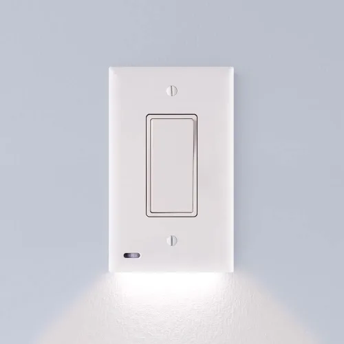 Vista 9 de 2 unidades - SnapPower SwitchLight - Luz nocturna LED - Para interruptores de luz unipolares - Tapa de interruptor con luces nocturnas LED - Ajuste
